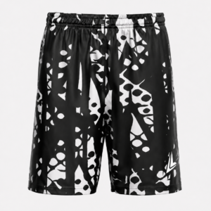 Black & White Abstract Performance Training Shorts