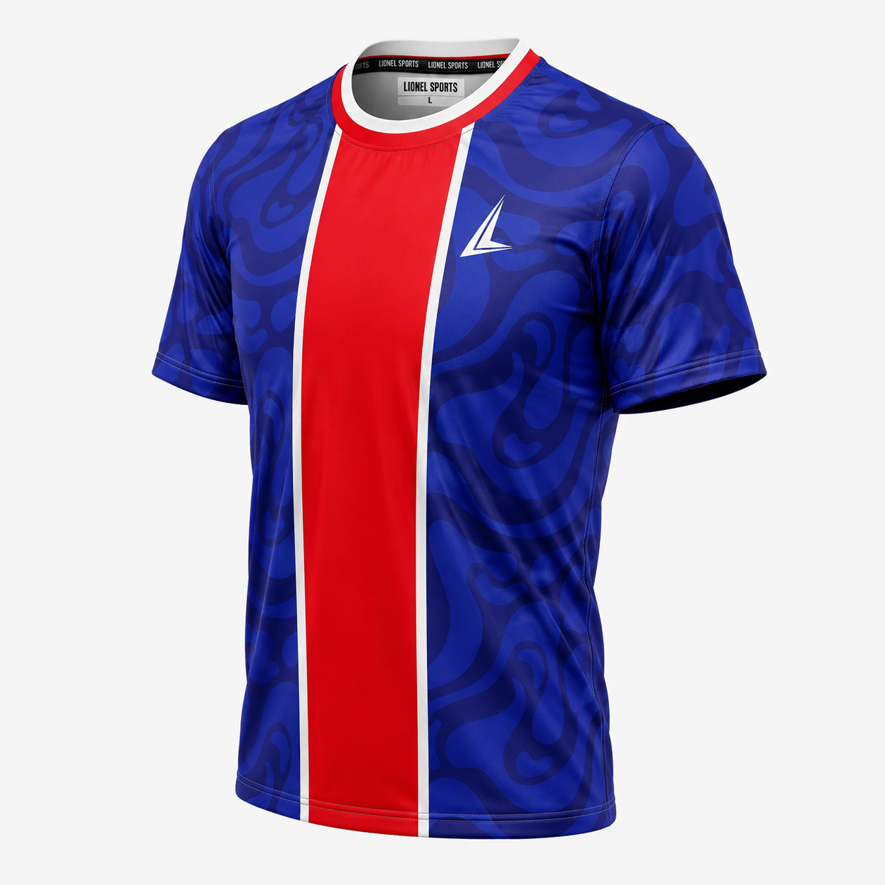 Blue & Red Center Stripe Team Jersey - Image 2