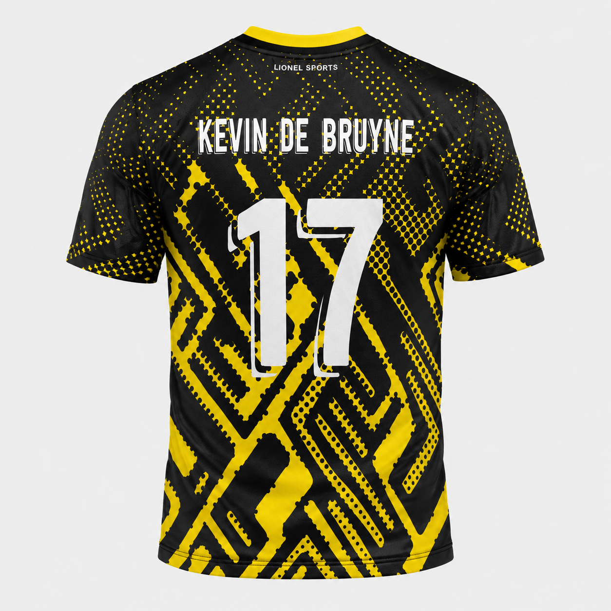 Black & Yellow Geometric Performance Training Shirt - Image 2