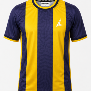 Navy & Yellow Vertical Stripe Team Jersey
