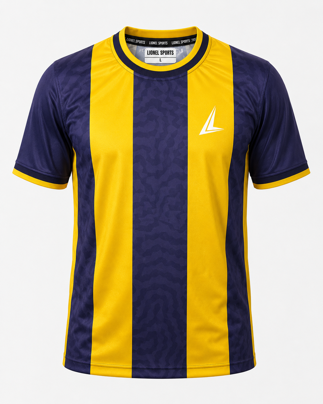 Navy & Yellow Vertical Stripe Team Jersey