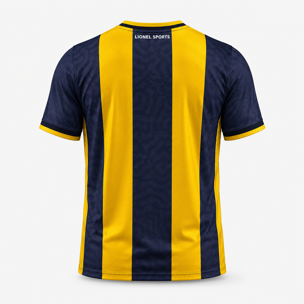 Navy & Yellow Vertical Stripe Team Jersey - Image 3
