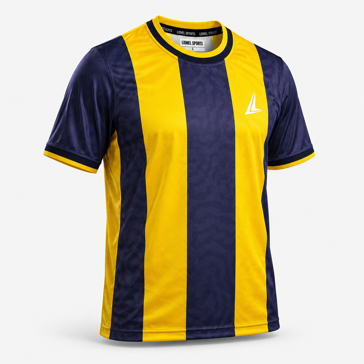 Navy & Yellow Vertical Stripe Team Jersey - Image 2
