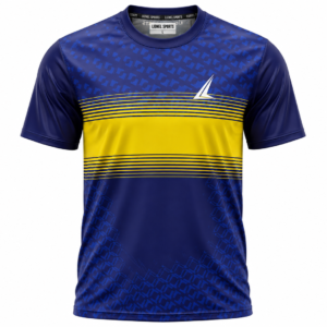 Navy Blue & Yellow Performance Training Shirt