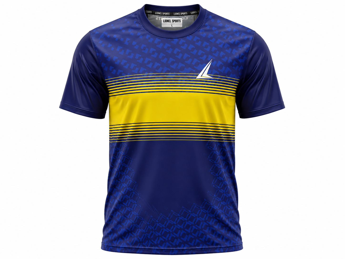 Navy Blue & Yellow Performance Training Shirt