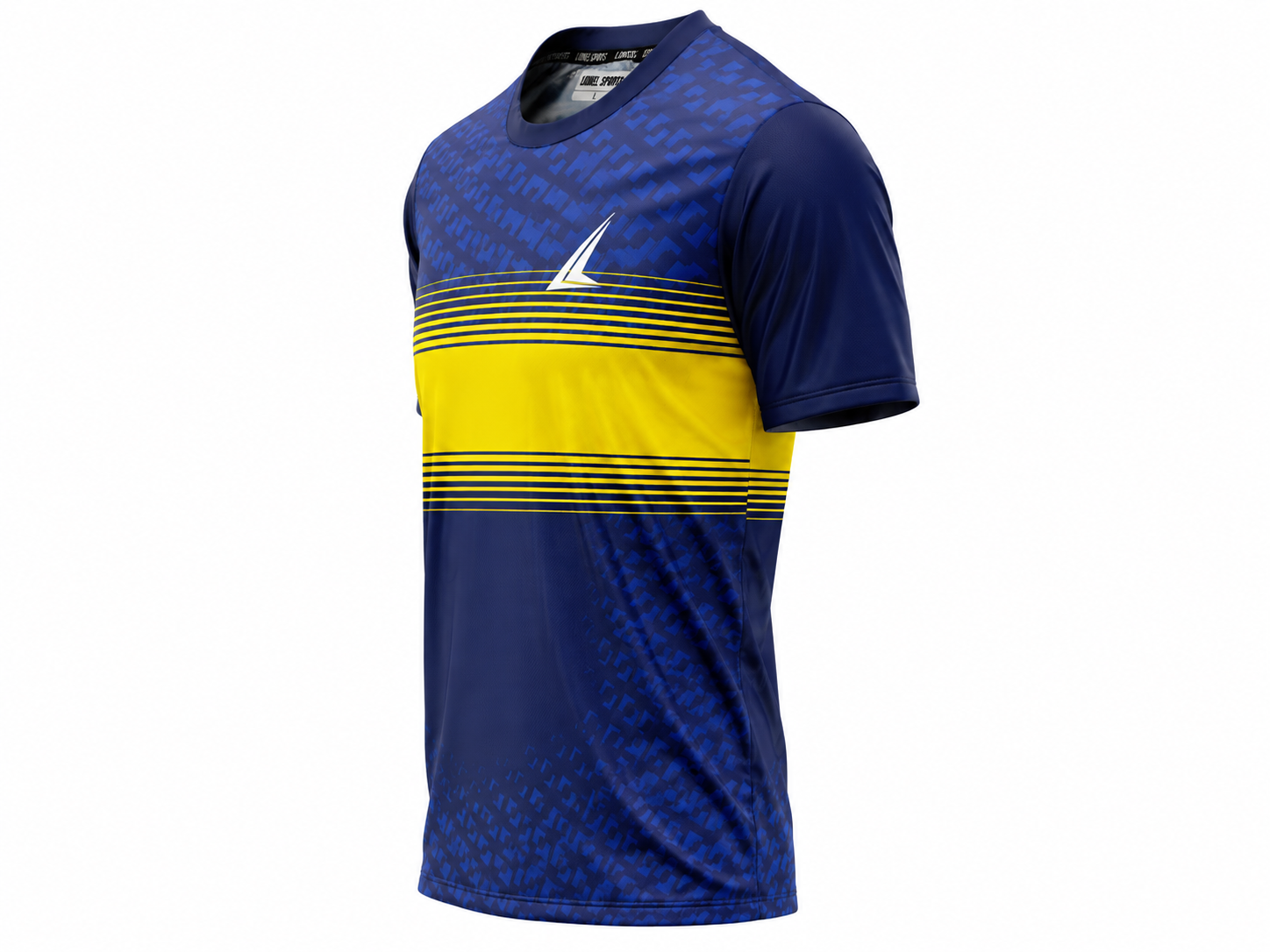 Navy Blue & Yellow Performance Training Shirt - Image 2