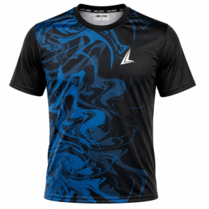 Black & Blue Swirl Performance Training Shirt