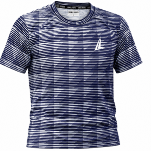 Navy & White Broken Stripe Performance Training Shirt