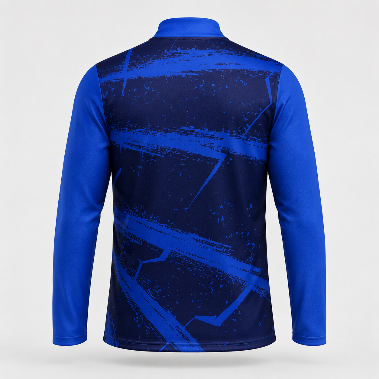 Navy & Royal Blue Quarter-Zip Training Top - Image 2
