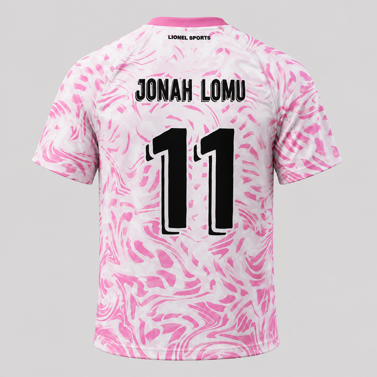 Pink & White Abstract Performance Training Shirt - Image 3