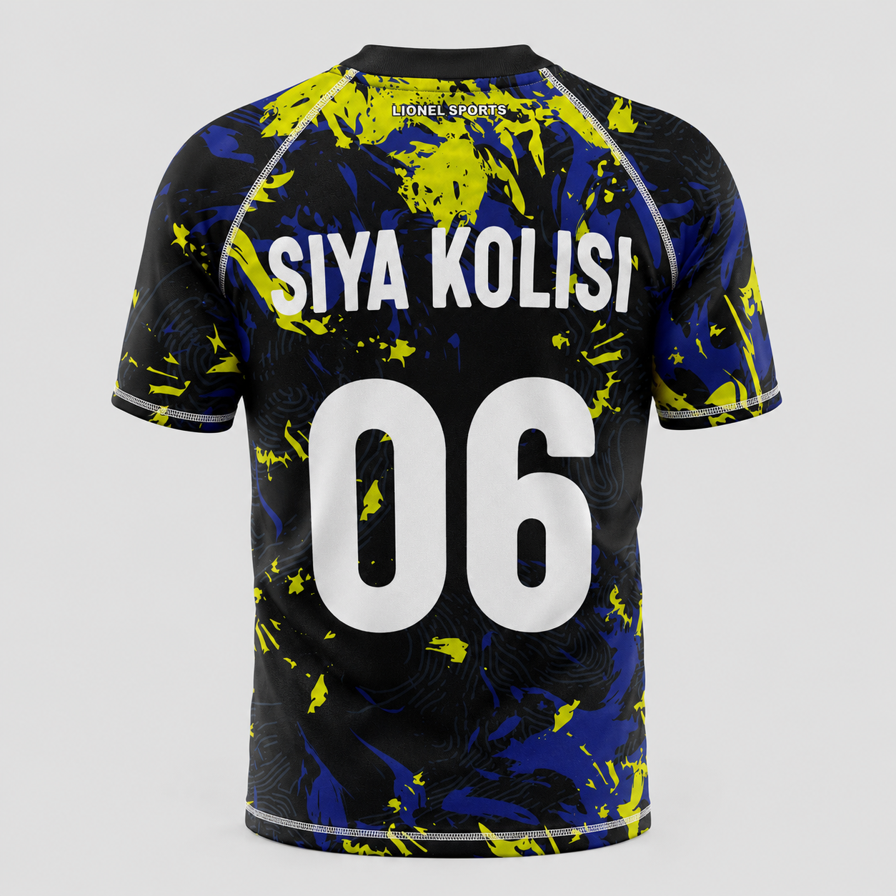 Black Neon Abstract Performance Training Shirt - Image 3