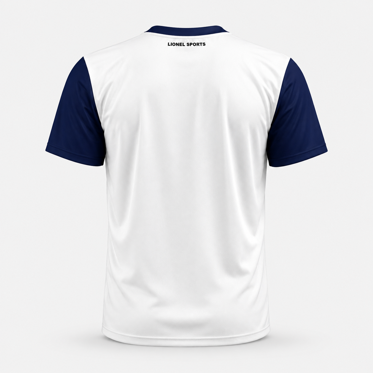 White & Navy Geometric Team Jersey - Image 3