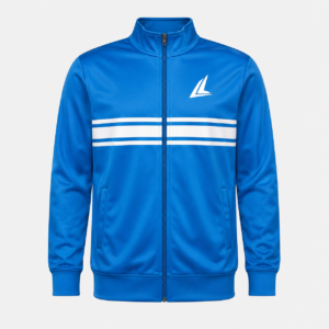 Royal Blue & White Stripe Full-Zip Training Jacket